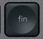 End Replacement key AZERTY (FR) Black Logitech MX Keys