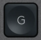 G Replacement key AZERTY (FR) Black Logitech MX Keys
