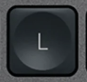 L Replacement key AZERTY (FR) Black Logitech MX Keys