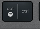 Opt / Ctrl (R) Touche de remplacement AZERTY (FR) Noir Logitech MX Keys