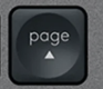 Page haut Touche de remplacement AZERTY (FR) Noir Logitech MX Keys