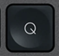 Q Replacement key AZERTY (FR) Black Logitech MX Keys
