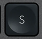 S Touche de remplacement AZERTY (FR) Noir Logitech MX Keys