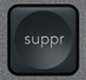 Suppr Touche de remplacement AZERTY (FR) Noir Logitech MX Keys