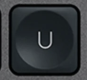 U Replacement key AZERTY (FR) Black Logitech MX Keys