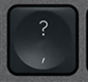 ? / , Replacement key AZERTY (FR) Black Logitech MX Keys