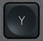 Y Replacement key AZERTY (FR) Black Logitech MX Keys