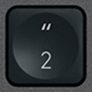 2 / " Tasto di ricambio QWERTY (IT) Nero Logitech MX Keys