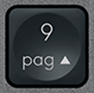9 (Num) Tasto di ricambio QWERTY (IT) Nero Logitech MX Keys