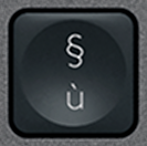 ù / § Tasto di ricambio QWERTY (IT) Nero Logitech MX Keys