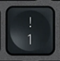 1 / ! Touche de remplacement Logitech MX Keys
