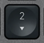 2 (Num) Touche de remplacement Logitech MX Keys