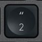 2 / " Touche de remplacement Logitech MX Keys