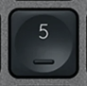 5 (Num) Touche de remplacement Logitech MX Keys