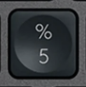 5 / % Touche de remplacement Logitech MX Keys