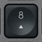 8 (Num) Touche de remplacement QWERTY (IT) Noir Logitech MX Keys
