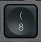 8 / ( Touche de remplacement Logitech MX Keys