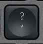 ' / ? Replacement key Logitech MX Keys