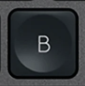 B Replacement key Logitech MX Keys