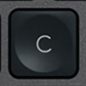 C Replacement key Logitech MX Keys