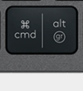 Alt Gr (R) Replacement key Logitech MX Keys