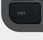Ctrl Replacement key QWERTY (IT) Black Logitech MX Keys