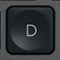 D Replacement key Logitech MX Keys