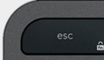 Esc Touche de remplacement QWERTY (IT) Noir Logitech MX Keys