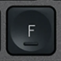 F Replacement key Logitech MX Keys