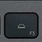 F3 Touche de remplacement QWERTY (IT) Noir Logitech MX Keys