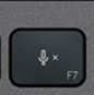 F7 Touche de remplacement QWERTY (IT) Noir Logitech MX Keys