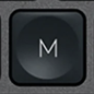 M Touche de remplacement QWERTY (IT) Noir Logitech MX Keys