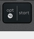 Opt / Start (L) Replacement key QWERTY (IT) Black Logitech MX Keys