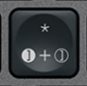 + / * Replacement key QWERTY (IT) Black Logitech MX Keys