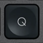 Q Touche de remplacement QWERTY (IT) Noir Logitech MX Keys