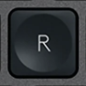 R Touche de remplacement QWERTY (IT) Noir Logitech MX Keys