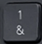 1 / & Vervangtoets Logitech ERGO K860