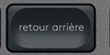 Retour arrière — Logitech Signature Slim K950 compatible replacement key