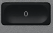 0 (Num) Reservetast Logitech MX Keys for Mac