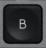 B Replacement key Logitech MX Keys for Mac