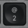 2 / @ Touche de remplacement Logitech MX Keys for Mac