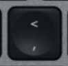 , / ≤ Replacement key Logitech MX Keys for Mac