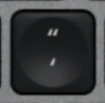' / " Replacement key Logitech MX Keys for Mac