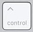 Contrôle ⌃ Replacement key AZERTY (FR) White Apple Magic Keyboard