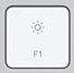F1 Touche de remplacement AZERTY (FR) Blanc Apple Magic Keyboard