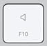 F10 Touche de remplacement AZERTY (FR) Blanc Apple Magic Keyboard