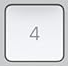 Pavé 4 Touche de remplacement AZERTY (FR) Blanc Apple Magic Keyboard avec pavé numérique