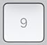 Pavé 9 Touche de remplacement AZERTY (FR) Blanc Apple Magic Keyboard avec pavé numérique
