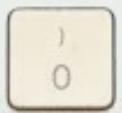 ) / 0 Replacement key Apple Magic Keyboard avec pavé numérique