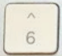 ^ / 6 Touche de remplacement QWERTY (US) Blanc Apple Magic Keyboard avec pavé numérique